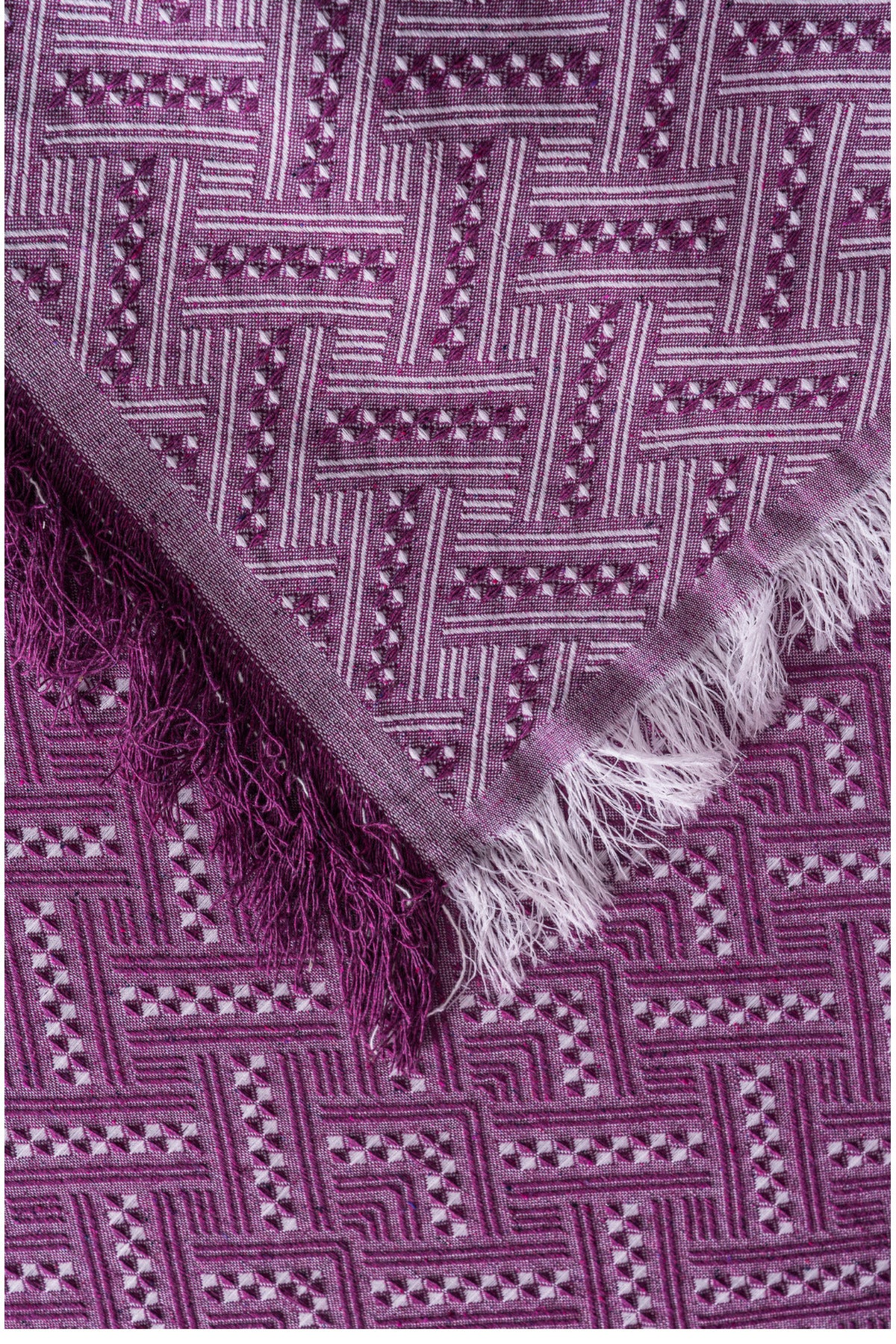 Pamuklu Koltuk Örtüsü Saçaklı - Çok Amaçlı Örtü - Koltuk Şalı - Kolları Kapatmaz - 170x220 cm