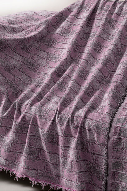 İkili Set Dokuma Koltuk Örtüsü Seti 170x220cm - Tuğla