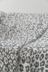 Lüks Kaymaz Koltuk Örtüsü · 170x220 cm – Leopar Desenli Çift Taraflı Pamuklu