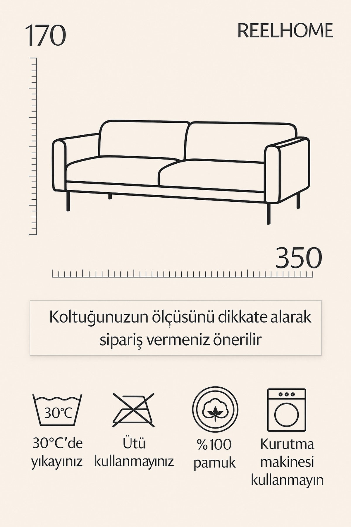 Pamuklu Dokulu Koltuk Şalı 170x350 cm Battal Boy – Saçaklı TV Battaniyesi & Dekoratif Koltuk Örtüsü - Beyaz
