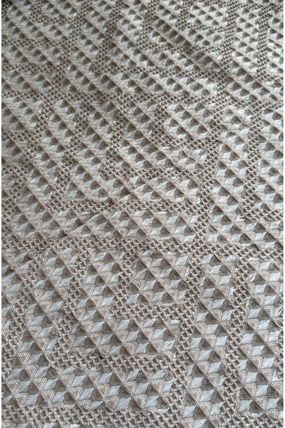 Pamuklu Dokulu Koltuk Şalı 170x220 cm – Saçaklı TV Battaniyesi & Dekoratif Koltuk Örtüsü