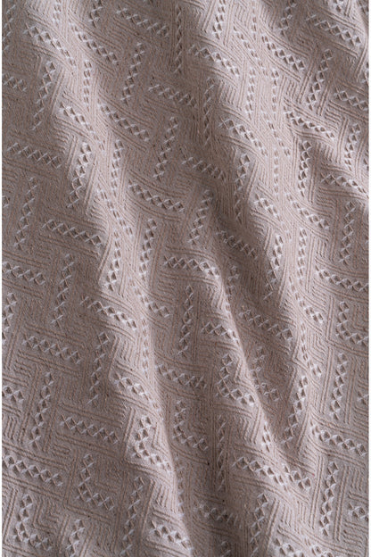 Pamuklu Koltuk Örtüsü Saçaklı - Çok Amaçlı Örtü - Koltuk Şalı - Kolları Kapatmaz - 170x220 cm