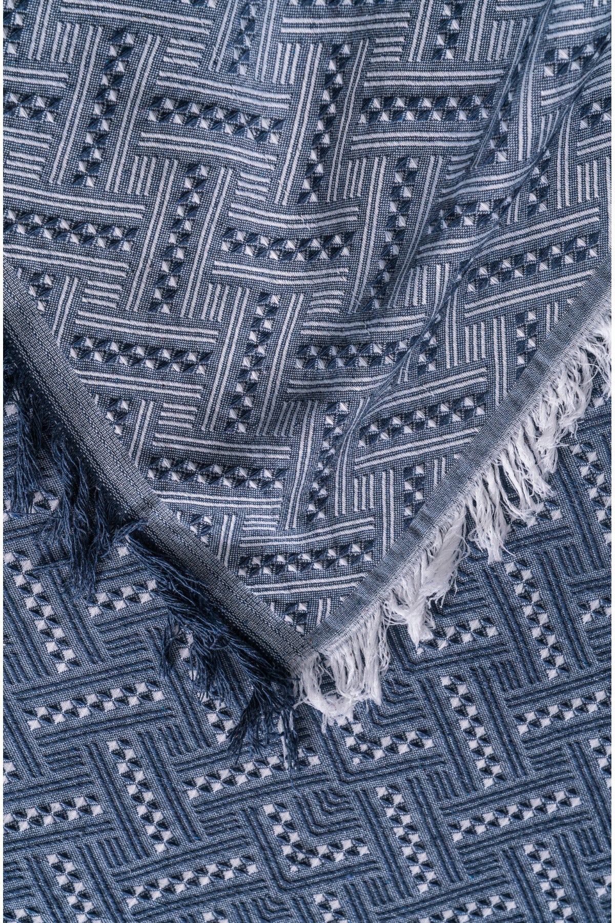 Pamuklu Koltuk Örtüsü Saçaklı - Çok Amaçlı Örtü - Koltuk Şalı - Kolları Kapatmaz - 170x220 cm